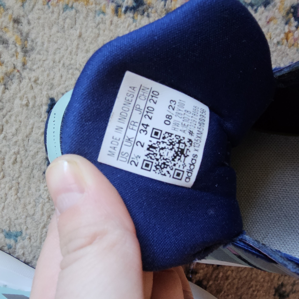 Adidas Kids Shoes - Blue and White